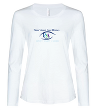 Load image into Gallery viewer, New Vision RING SPUN LONG SLEEVE LADIES' TEE (Left Chest or Full Front Logo)