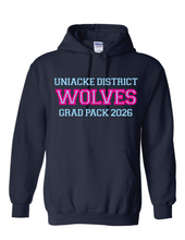 Load image into Gallery viewer, Wolves Twill Embroidered Grad Hoodie 2026