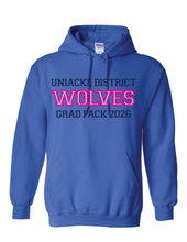 Load image into Gallery viewer, Wolves Twill Embroidered Grad Hoodie 2026