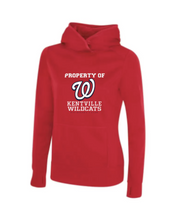 Load image into Gallery viewer, WOMEN'S POLYESTER GAME DAY™ FLEECE HOODED SWEATSHIRT.