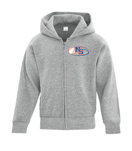 Baseball NS Youth Zip Up Hoodie