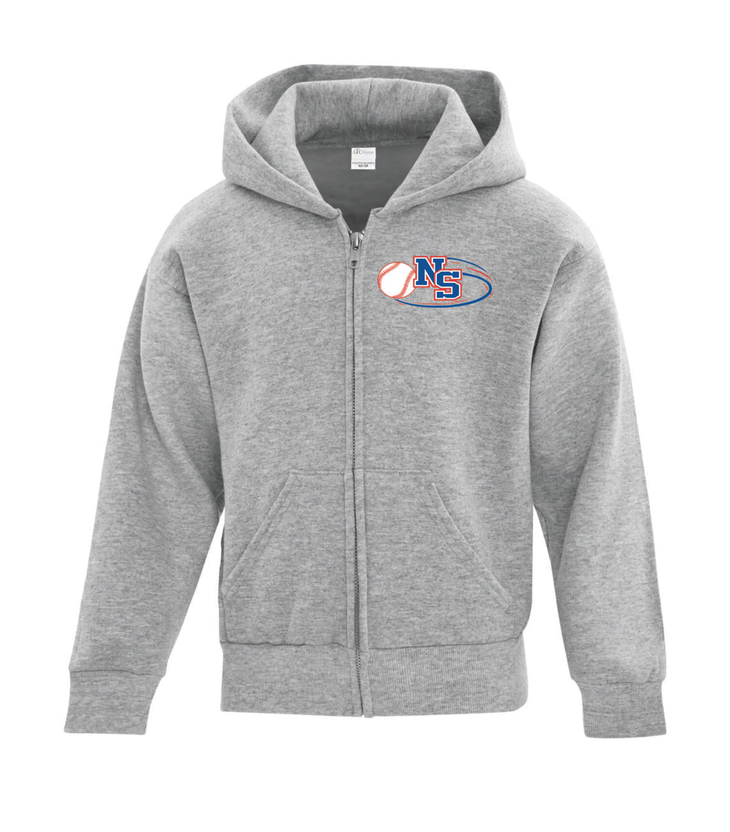 Baseball NS Youth Zip Up Hoodie