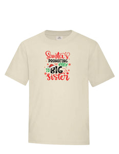 "Santa's Promoting Me to Big Sister" - Youth Tee