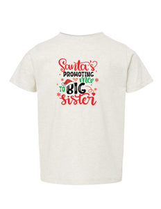 "Santa's Promoting Me to Big Sister"- Toddler Tee