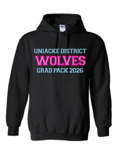 Load image into Gallery viewer, Wolves Twill Embroidered Grad Hoodie 2026
