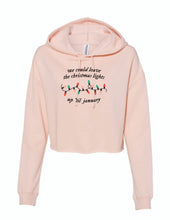 Load image into Gallery viewer, We Could Leave The Lights Up Adult Cropped Hoodie
