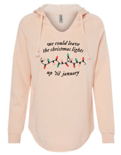 Load image into Gallery viewer, We Could Leave The Lights Up Women&#39;s Hooded Sweatshirt

