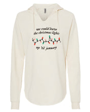 Load image into Gallery viewer, We Could Leave The Lights Up Women&#39;s Hooded Sweatshirt
