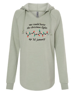 We Could Leave The Lights Up Women's Hooded Sweatshirt