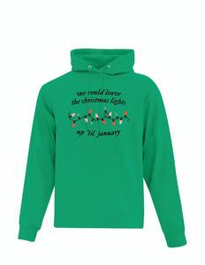 We Could Leave The Lights Up Youth Hoodie