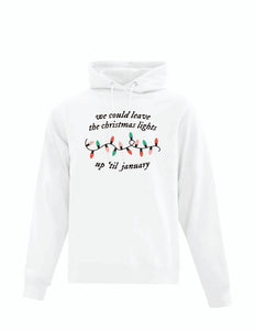 We Could Leave The Lights Up Youth Hoodie