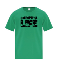 Load image into Gallery viewer, Camping Life T-shirts YOUTH and ADULT Clearance
