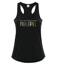 Load image into Gallery viewer, Pickleball It&#39;s A Good Day To Play Adult Ladies Tank
