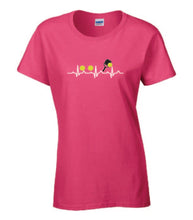 Load image into Gallery viewer, Pickleball Heart Rate Adult Ladies Tee
