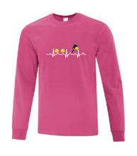 Load image into Gallery viewer, Pickleball Heart Rate Adult Long Sleeve Shirt

