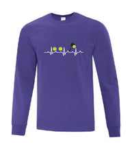 Load image into Gallery viewer, Pickleball Heart Rate Adult Long Sleeve Shirt
