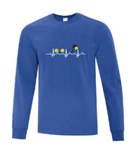 Load image into Gallery viewer, Pickleball Heart Rate Adult Long Sleeve Shirt
