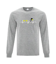 Load image into Gallery viewer, Pickleball Heart Rate Adult Long Sleeve Shirt
