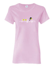 Load image into Gallery viewer, Pickleball Heart Rate Adult Ladies Tee
