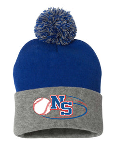 Sportsman - 12" Pom-Pom Cuffed Beanie Various Colours