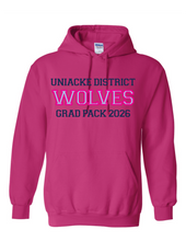 Load image into Gallery viewer, Wolves Twill Embroidered Grad Hoodie 2026
