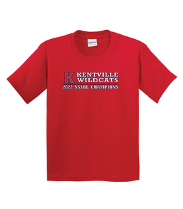Kentville Wildcats 2022 NSSBL Champions Youth t-shirt