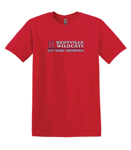 Kentville Wildcats 2022 NSSBL Champions t-shirt