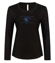 Load image into Gallery viewer, New Vision RING SPUN LONG SLEEVE LADIES&#39; TEE (Left Chest or Full Front Logo)
