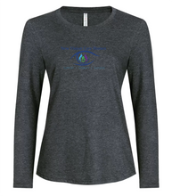 Load image into Gallery viewer, New Vision RING SPUN LONG SLEEVE LADIES&#39; TEE (Left Chest or Full Front Logo)
