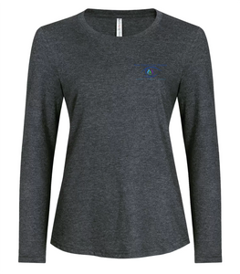 New Vision RING SPUN LONG SLEEVE LADIES' TEE (Left Chest or Full Front Logo)