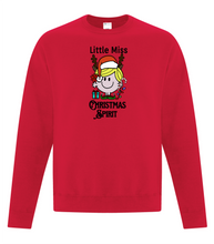 Load image into Gallery viewer, Little Miss Christmas Spirit Adult Crewneck
