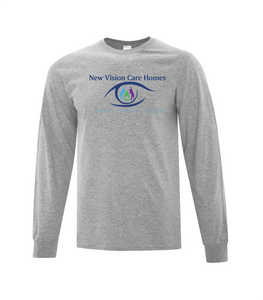 Cotton Long Sleeve  (Unisex) - Left Chest or Full Front Screen Print