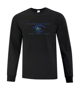 Cotton Long Sleeve  (Unisex) - Left Chest or Full Front Screen Print