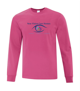 Cotton Long Sleeve  (Unisex) - Left Chest or Full Front Screen Print