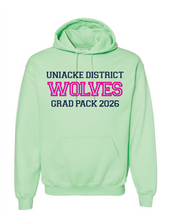 Load image into Gallery viewer, Wolves Twill Embroidered Grad Hoodie 2026
