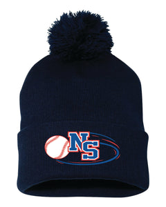 Sportsman - 12" Pom-Pom Cuffed Beanie Various Colours