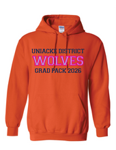 Load image into Gallery viewer, Wolves Twill Embroidered Grad Hoodie 2026
