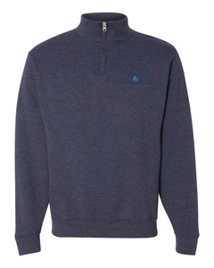 New Vision Cadet Collar Quarter-Zip Sweatshirt (Unisex)