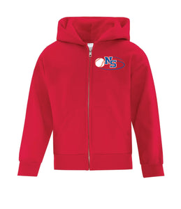 Baseball NS Youth Zip Up Hoodie