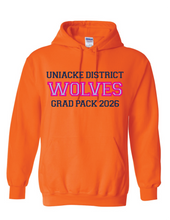 Load image into Gallery viewer, Wolves Twill Embroidered Grad Hoodie 2026
