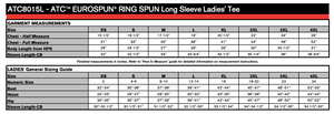 New Vision RING SPUN LONG SLEEVE LADIES' TEE (Left Chest or Full Front Logo)