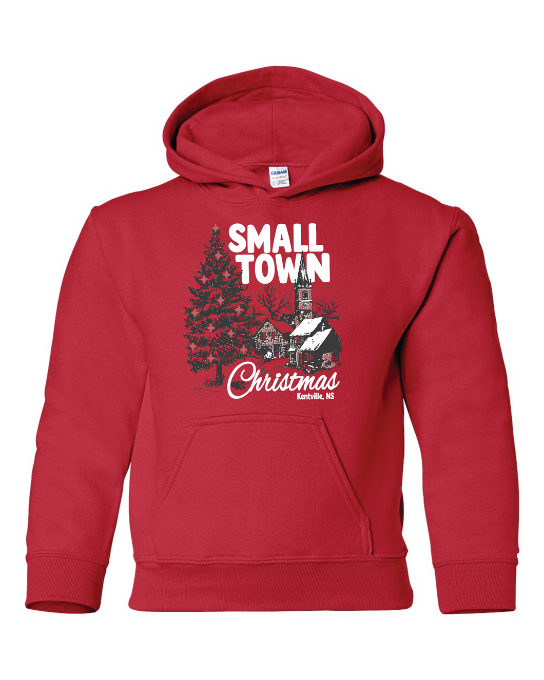 Small Town Kentville Christmas Youth Hoodie