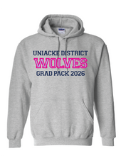 Load image into Gallery viewer, Wolves Twill Embroidered Grad Hoodie 2026

