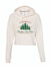 Load image into Gallery viewer, Taylor&#39;s Christmas Tree Farm Adult Cropped Hoodie
