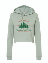 Load image into Gallery viewer, Taylor&#39;s Christmas Tree Farm Adult Cropped Hoodie

