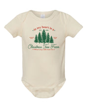 Load image into Gallery viewer, Taylor&#39;s Christmas Tree Farm Infant Onesie
