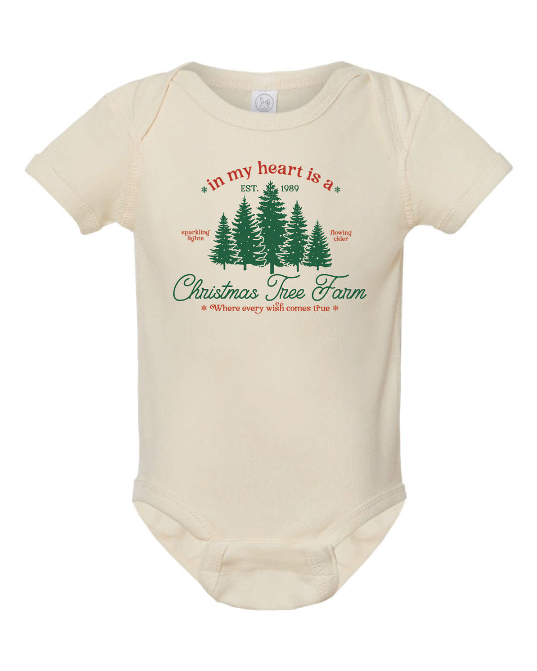 Taylor's Christmas Tree Farm Infant Onesie
