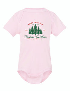 Taylor's Christmas Tree Farm Infant Onesie