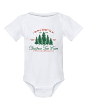 Load image into Gallery viewer, Taylor&#39;s Christmas Tree Farm Infant Onesie
