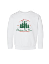 Load image into Gallery viewer, Taylor&#39;s Christmas Tree Farm Toddler Crewneck Sweatshirt
